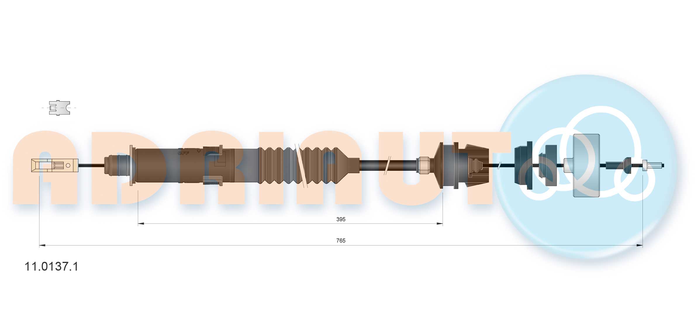 Cable Pull, clutch control  Art. 1101371