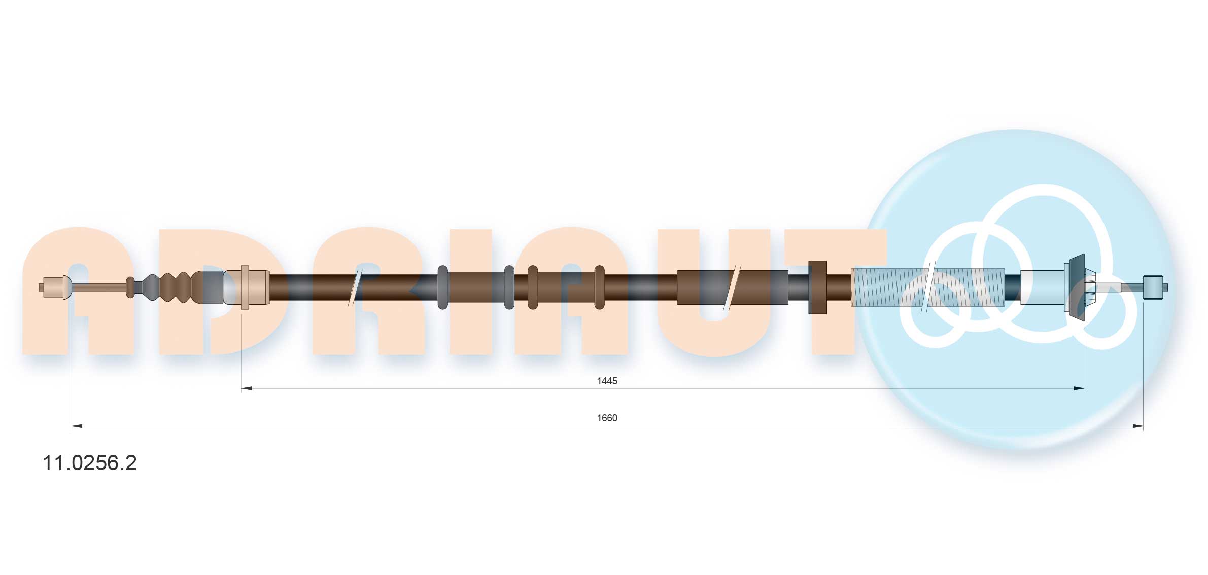 Cable Pull, parking brake (Back, right)  Art. 1102562