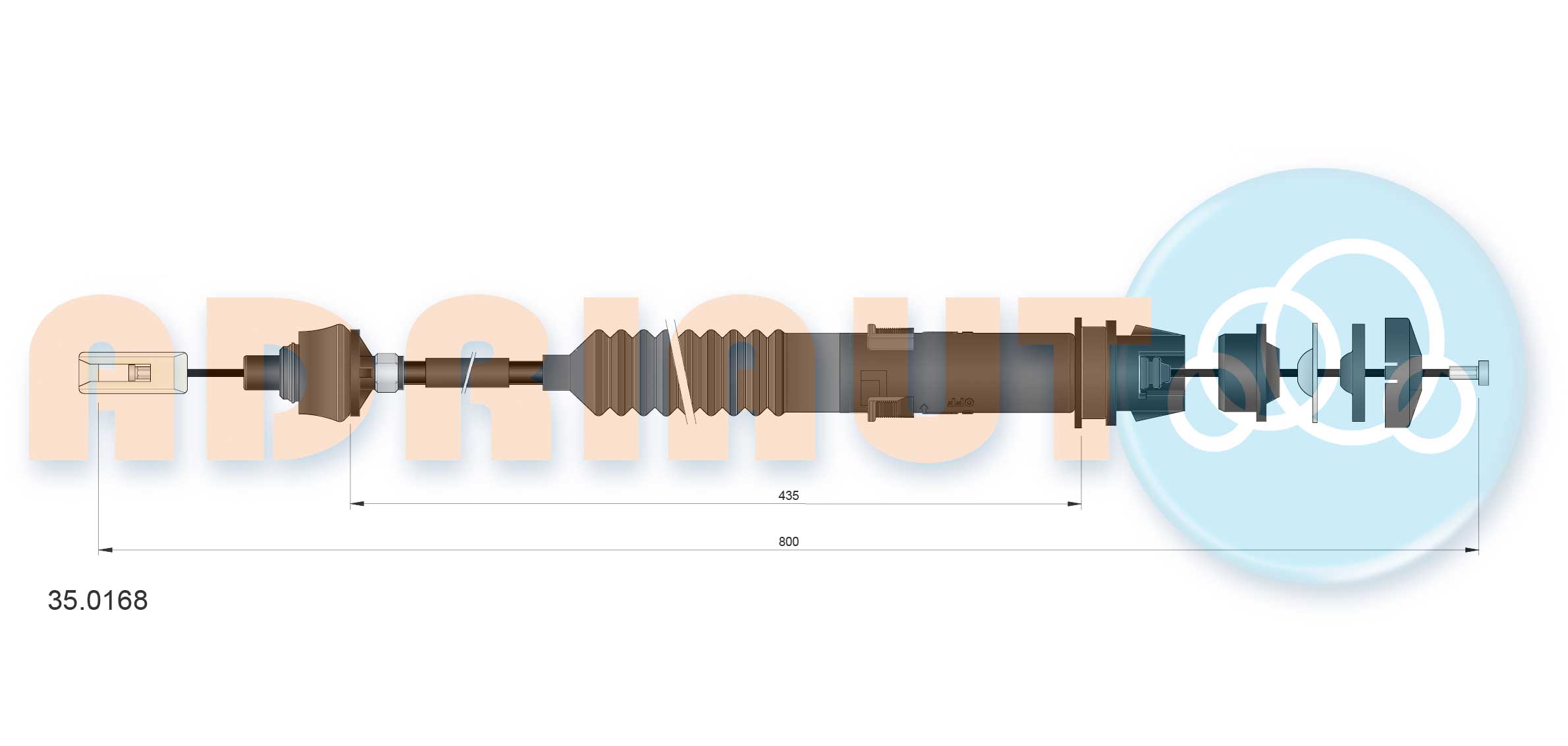 Cable Pull, clutch control  Art. 350168