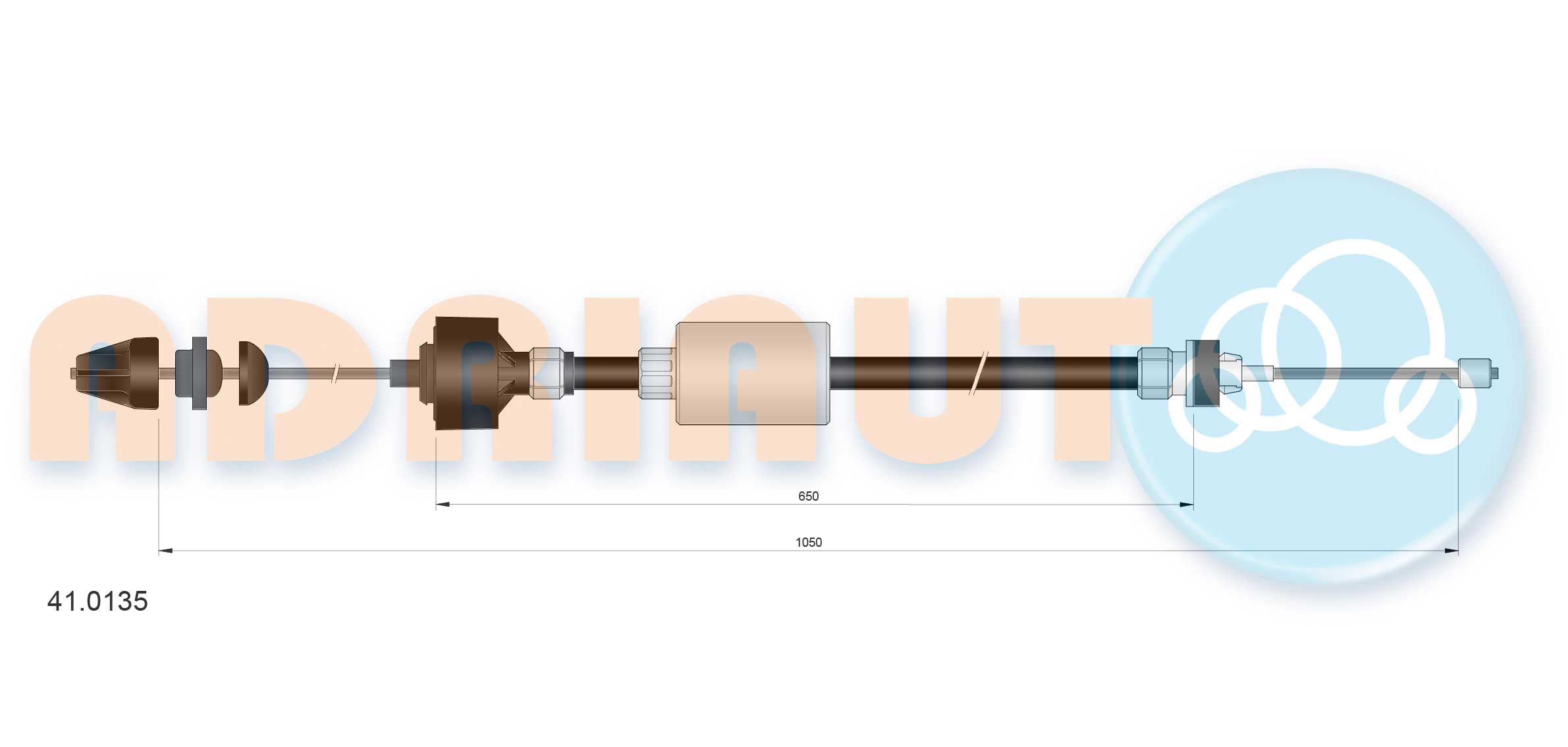 Cable Pull, clutch control  Art. 410135