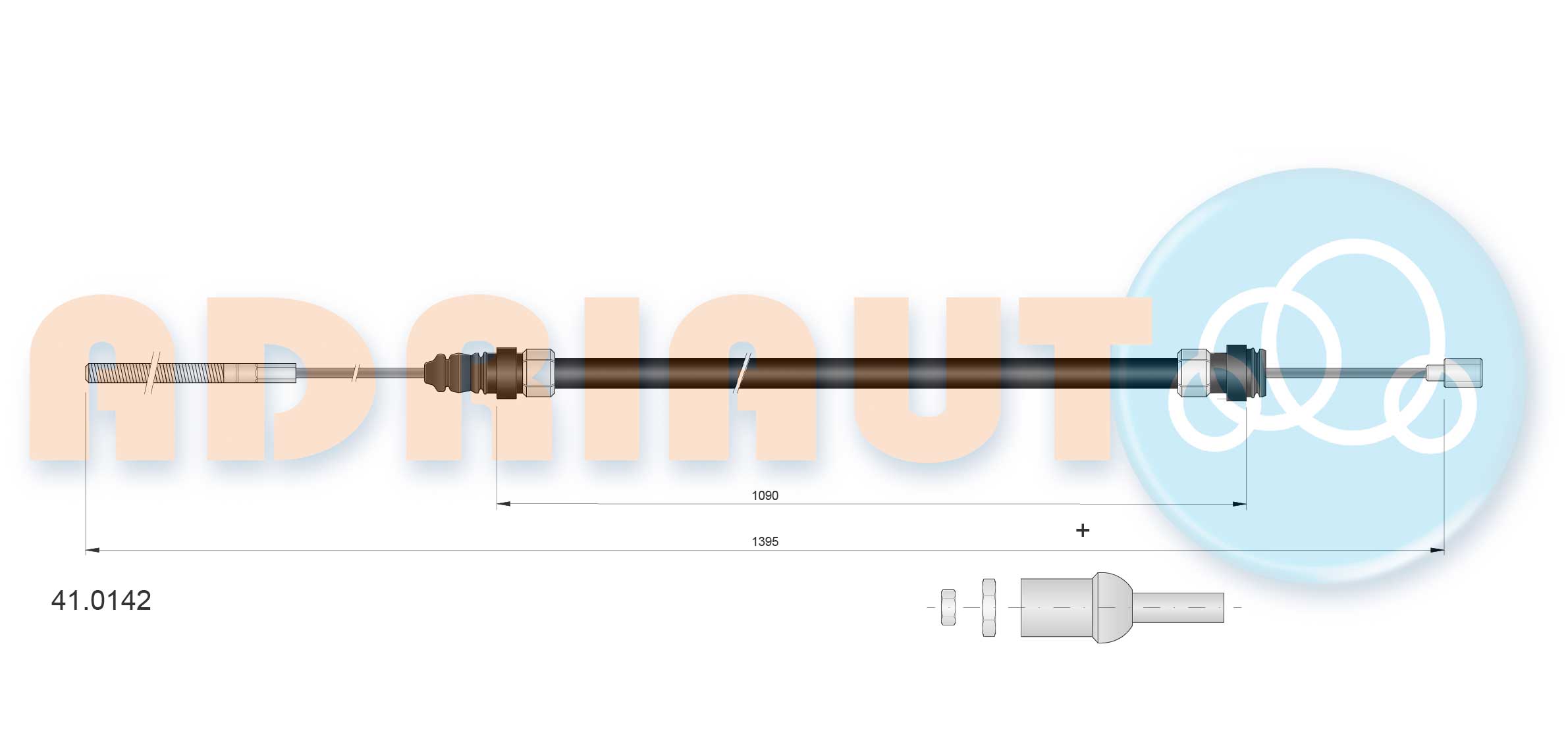 Cable Pull, clutch control  Art. 410142