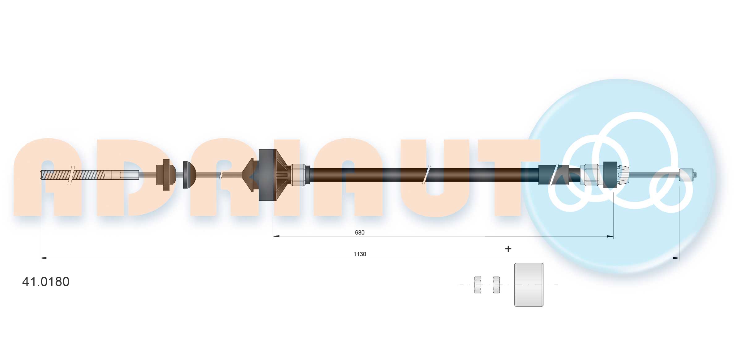 Cable Pull, clutch control  Art. 410180