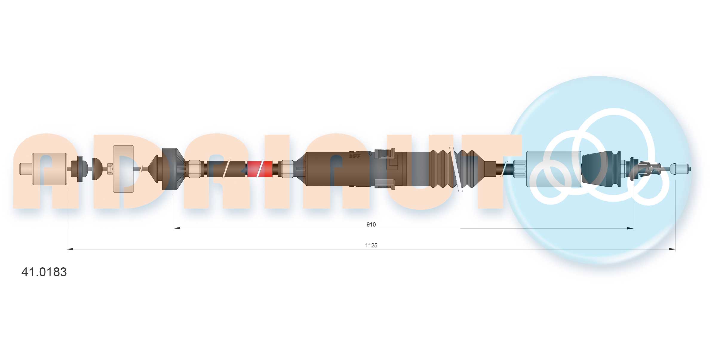 Cable Pull, clutch control  Art. 410183