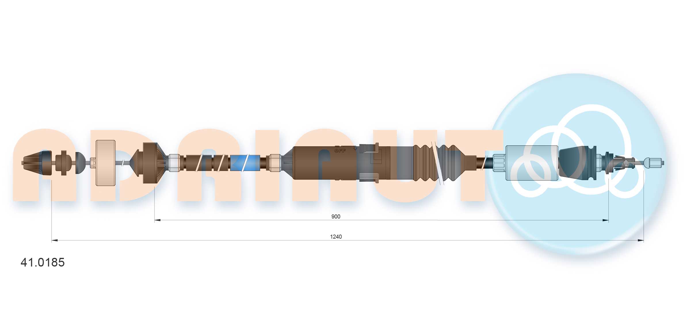 Cable Pull, clutch control  Art. 410185