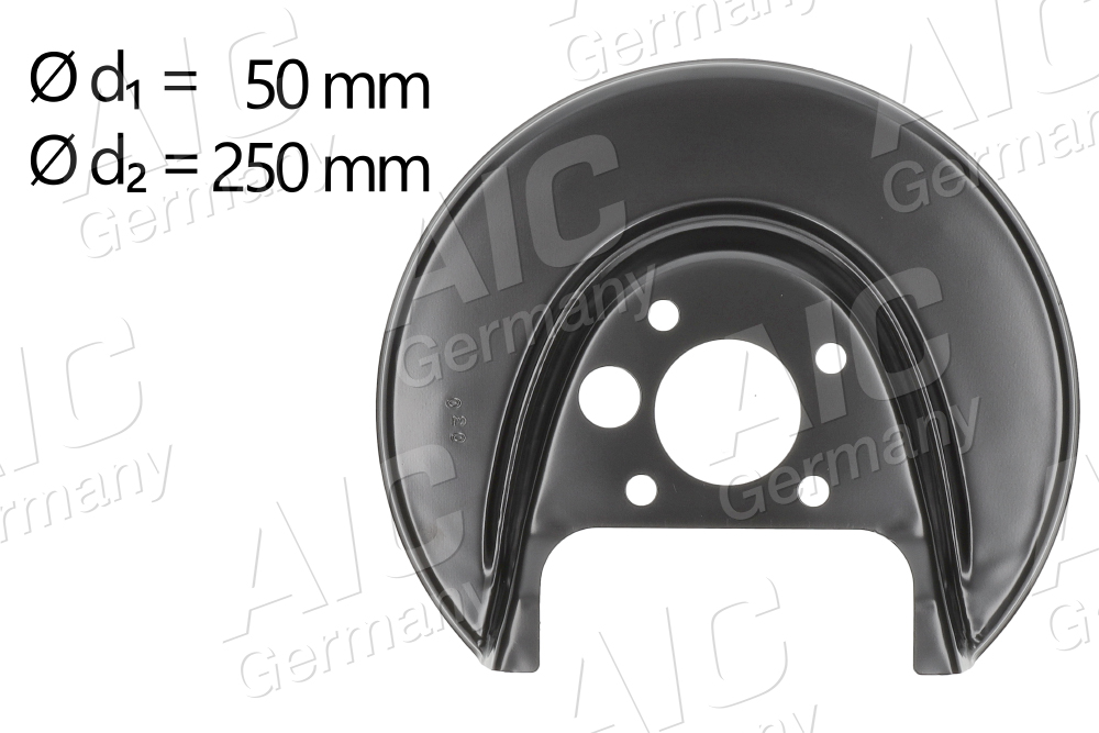 Splash Guard, brake disc (Rear axle, left)  Art. 54703