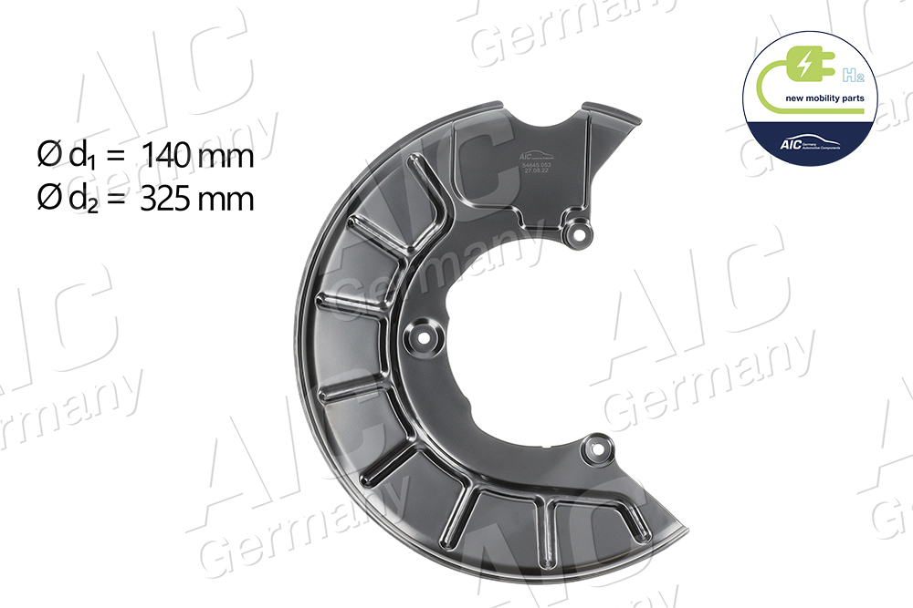 Splash Guard, brake disc (Front axle, left)  Art. 54845