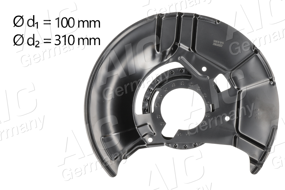 Splash Guard, brake disc (Pulley side)  Art. 55978