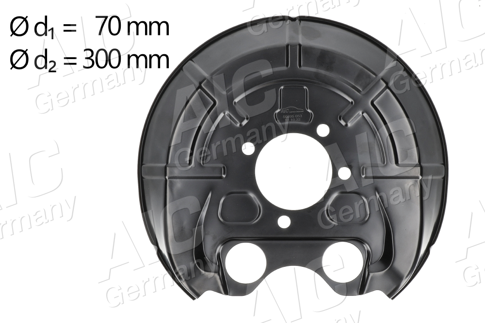 Splash Guard, brake disc (Front axle)  Art. 56695