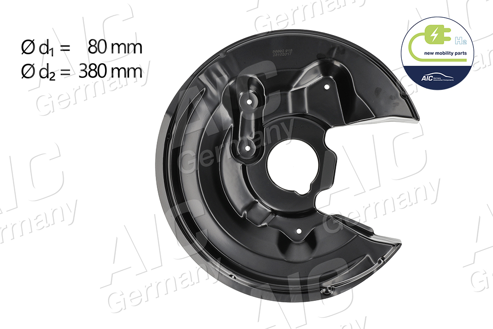 Splash Guard, brake disc (Rear axle, left)  Art. 56992