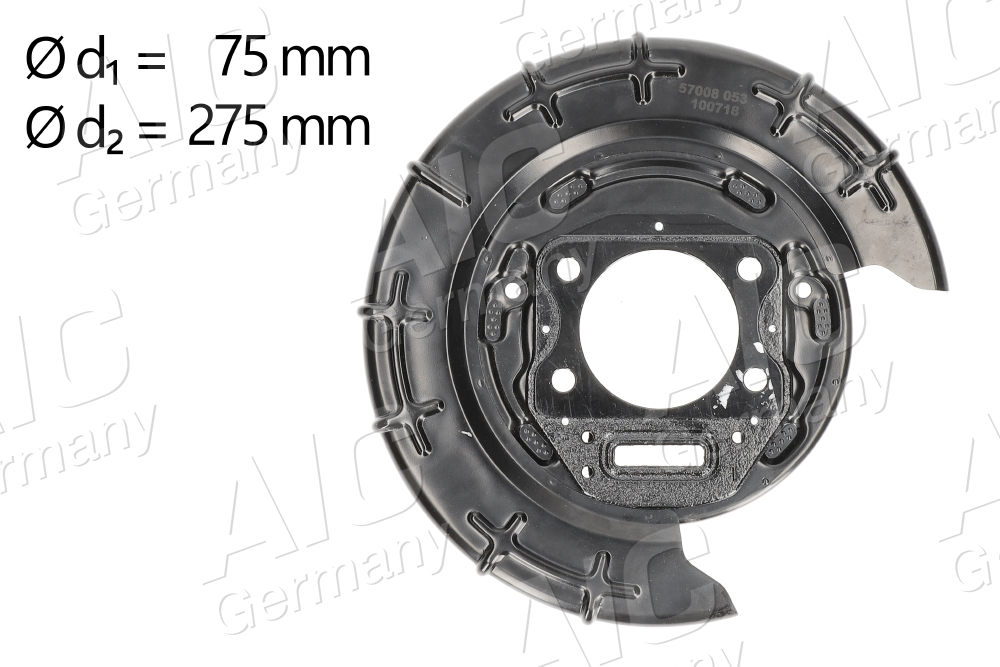 Splash Guard, brake disc (Below, front axle on both sides)  Art. 57008