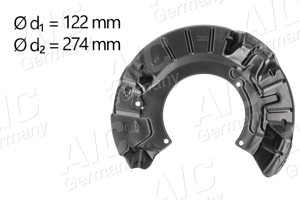 Splash Guard, brake disc (Rear axle)  Art. 57128