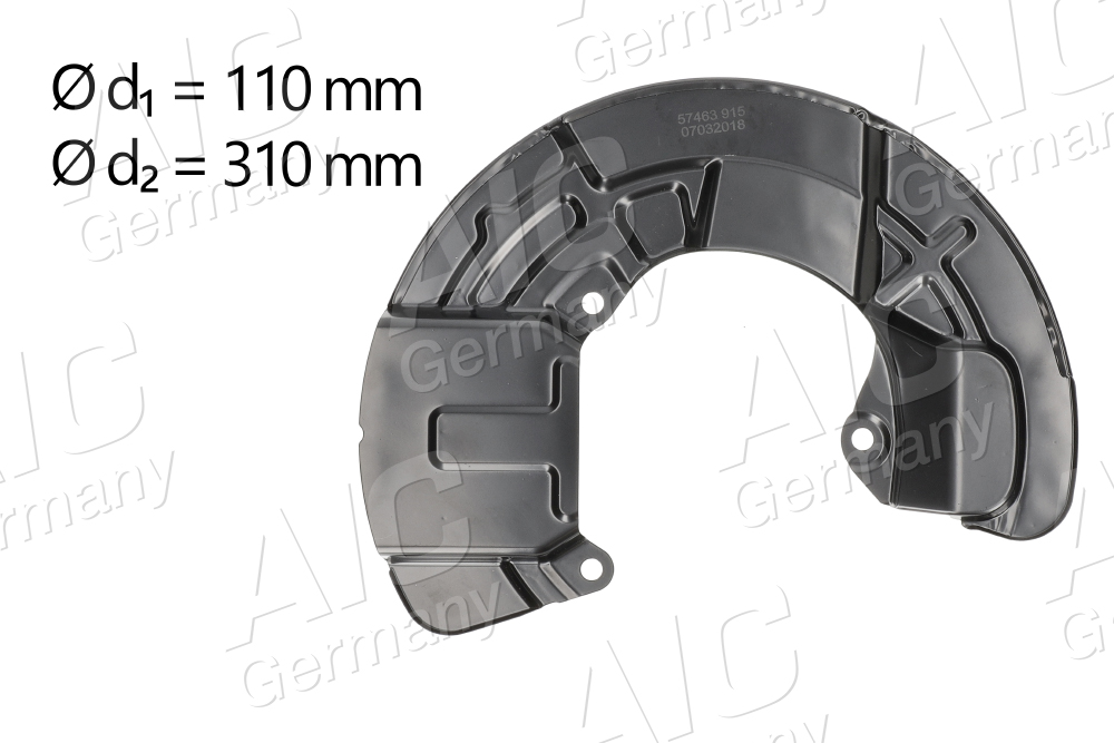 Splash Guard, brake disc (Front axle, right)  Art. 57463