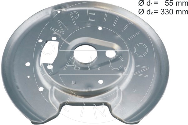 Splash Guard, brake disc (Rear axle, left)  Art. 57610