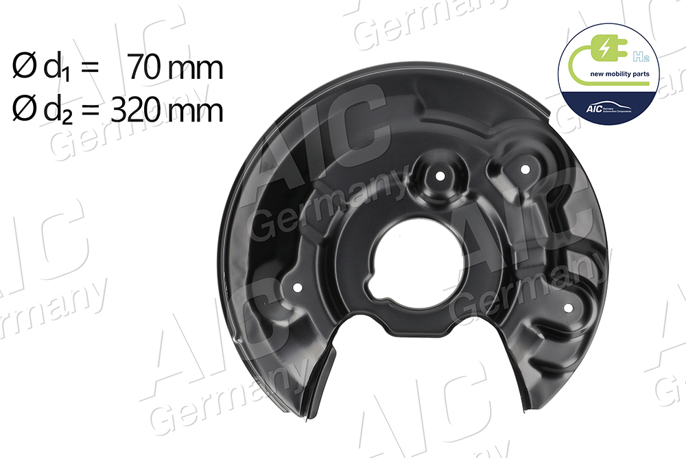 Splash Guard, brake disc (Rear axle, right)  Art. 57844