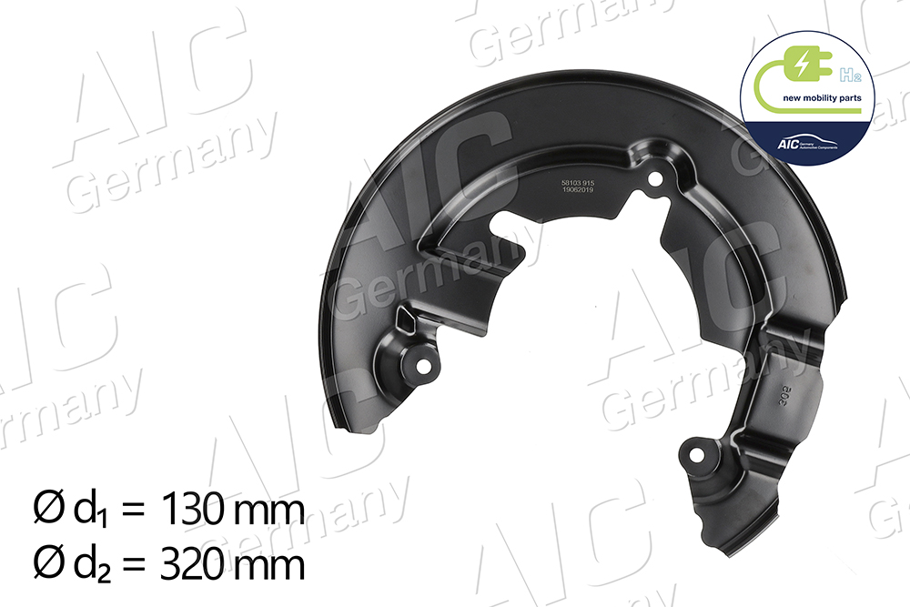 Splash Guard, brake disc (In front)  Art. 58103