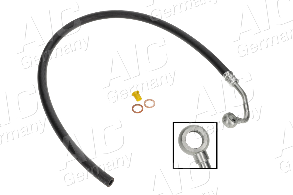 Hydraulic Hose, steering (From the steering gear to the cooling pipe)  Art. 58472