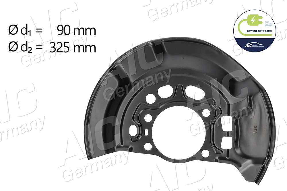 Splash Guard, brake disc (Front axle, left)  Art. 58809