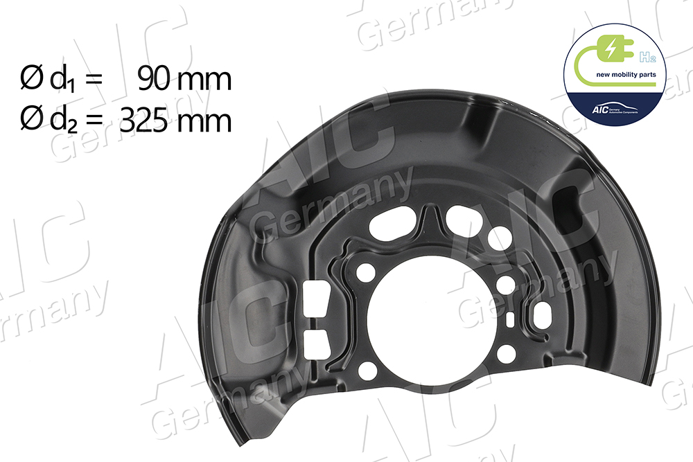 Splash Guard, brake disc (Front axle, right)  Art. 58810