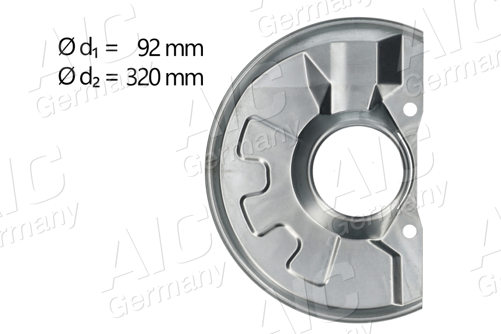 Splash Guard, brake disc (Front axle)  Art. 71355