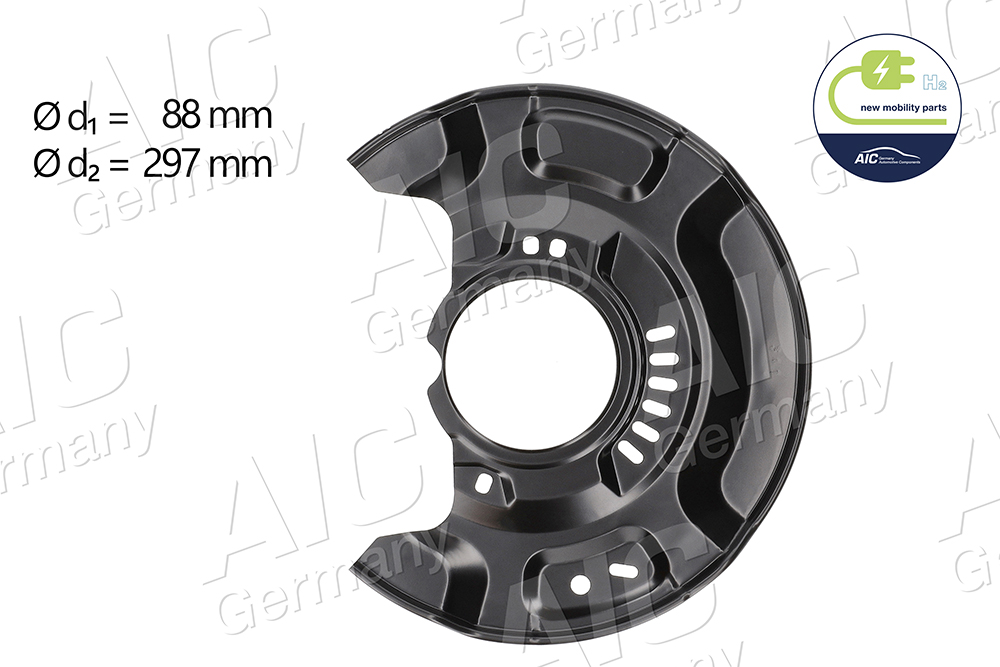 Splash Guard, brake disc (Front axle, left)  Art. 71392